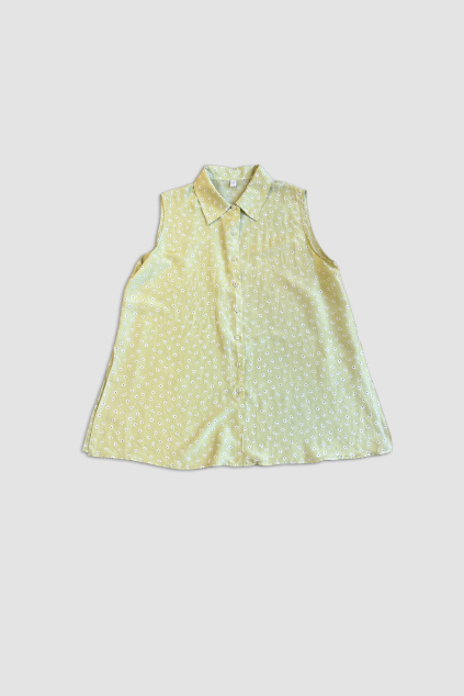 Hedvábný Květovaný Top