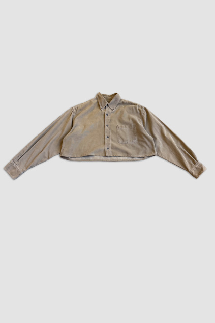 Manšestrová Crop Košile