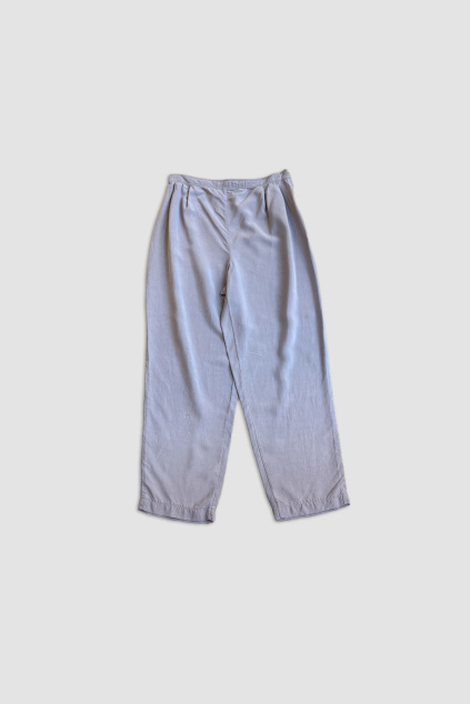 Šedé Hedvábné Kalhoty