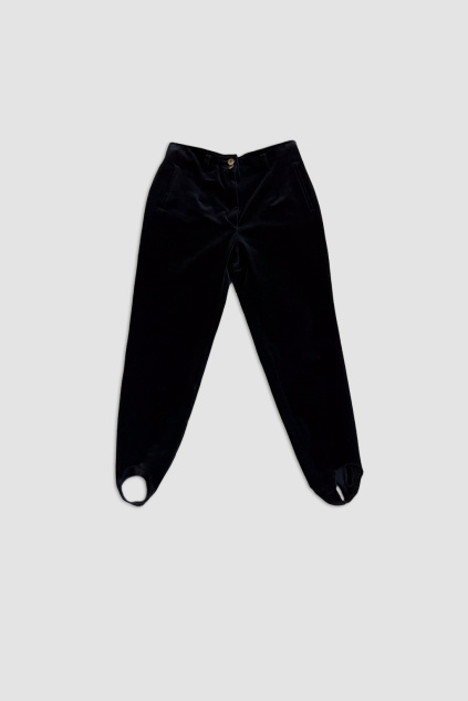 Černé Sametové Kalhoty