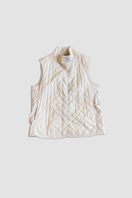 Béžová Prošívaná Vesta