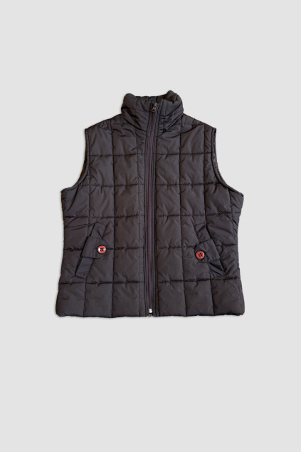 Hnědá Prošívaná Vesta