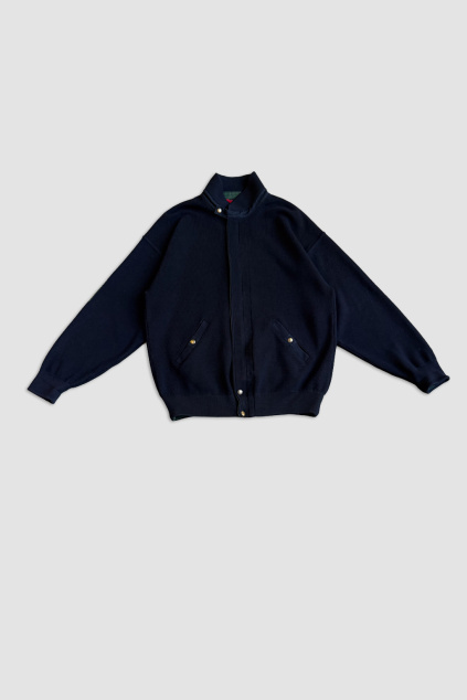 Tmavě Modrý Svetr na Zip