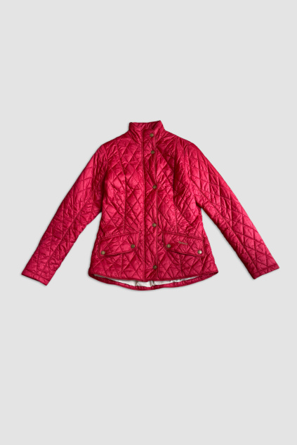 Červená Prošívaná Bunda Barbour