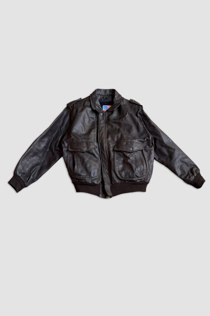 Hnědá Kožená Bunda