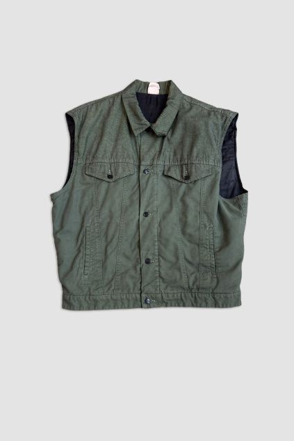 Vintage Zelená Vesta