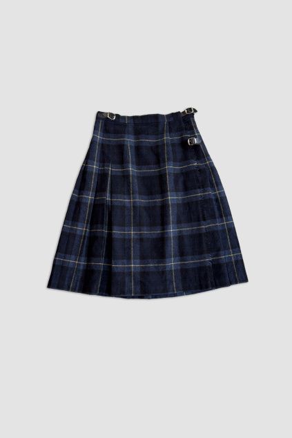 Modrá Károvaná Sukně