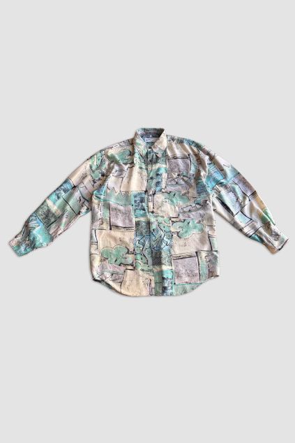 Hedvábná Crazy Print Košile