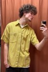 Žlutá Károvaná Košile