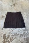 Hnědá Prošívaná Sukně