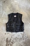 Černá Kožená Vesta