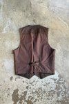 Hnědá Kožená Vesta