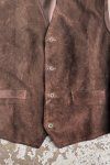 Hnědá Kožená Vesta