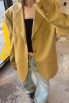 Žluté Bavlněné Sako