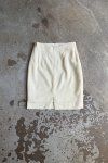 Krémová Vlněná Sukně