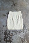 Krémová Vlněná Sukně