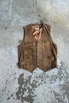 Hnědá Kožená Vesta