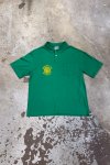Zelené Single Stitch Tričko s Límečkem