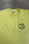 Žluté Single Stitch Tričko s Kapsou