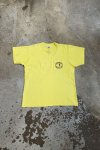 Žluté Single Stitch Tričko s Kapsou