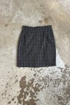 Kostkovaná Vlněná Sukně