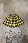 Žlutá Károvaná Sukně