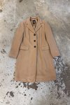Béžový Vlněný Kabát