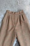 Kárované Vlněné Kalhoty