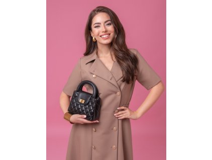 Šaty kr. rukáv - béžová