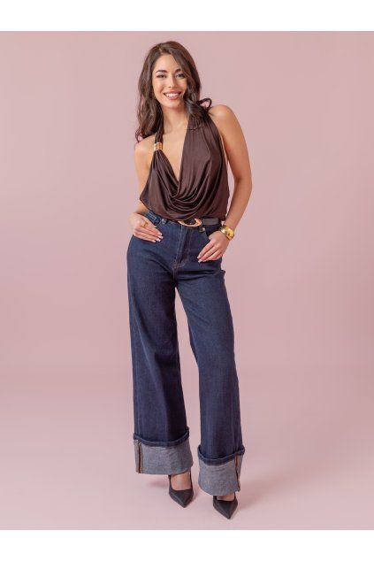 Top Elle - hnědý