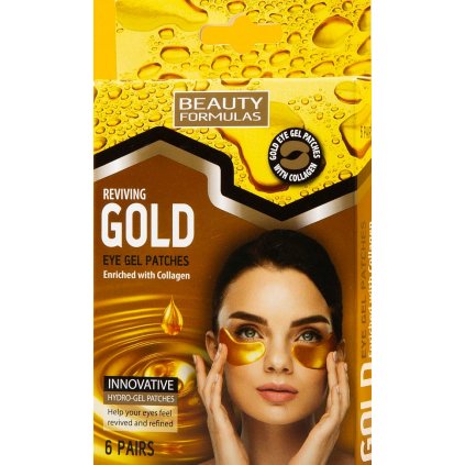 beauty formulas gold eye gel patches 6 pairs