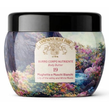 Parfémový tělový krém Konvalinka a Bílé pižmo Compagnia delle Indie