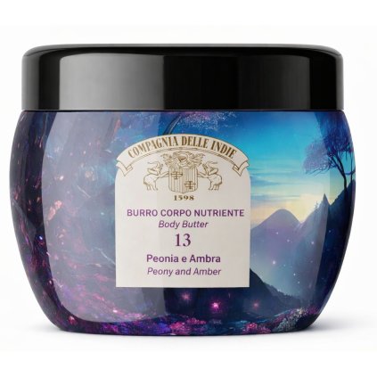 Parfémový tělový krém Pivoňka a Jantar Compagnia delle Indie