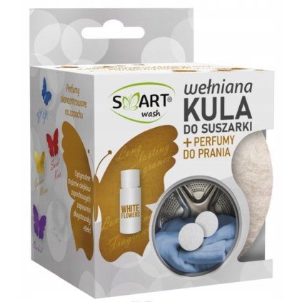 VLNĚNÉ KOULE DO SUŠIČKY + PARFÉM NA PRÁDLO BÍLÉ KVĚTY