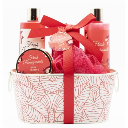 Kosmetický set kovový košík Granátové jablko