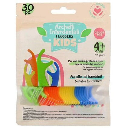 SETABLU Dentální nit s držátkem pro děti 4+ 30ks