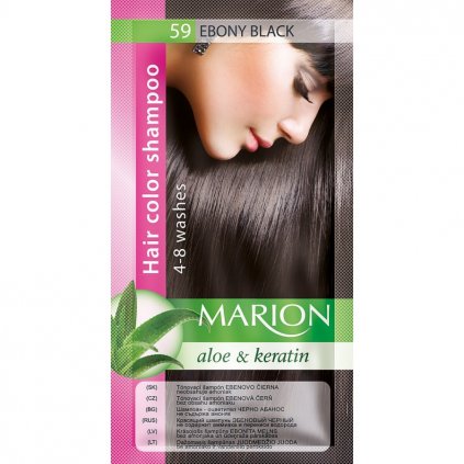 Tónovací šampon 59 EBENOVĚ ČERNÁ MARION