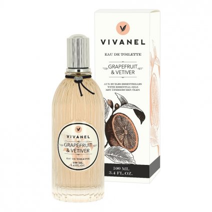 Toaletní voda VIVANEL Grapefruit a Vetiver, 100ml