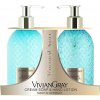 SET Tekuté mýdlo a Mléko na ruce Vivian Gray CRYSTAL Jasmín a Patchouli 2x300ml