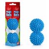 Modré masážní míčky a balení