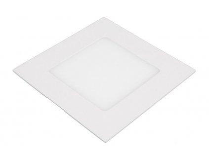 LED panel 6W, čtverec, bílý