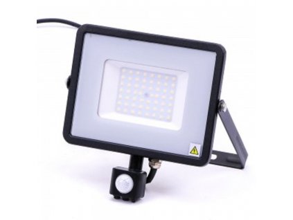 LED reflektor Slimline SAMSUNG 50W IP65 černý s pohybovým čidlem, 4000K