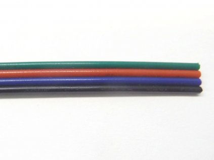RGB kabel 4x0,3 plochý 1m