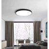 Designový přisazený panel 48W černý 3000K kruh, interiérové LED osvětlení