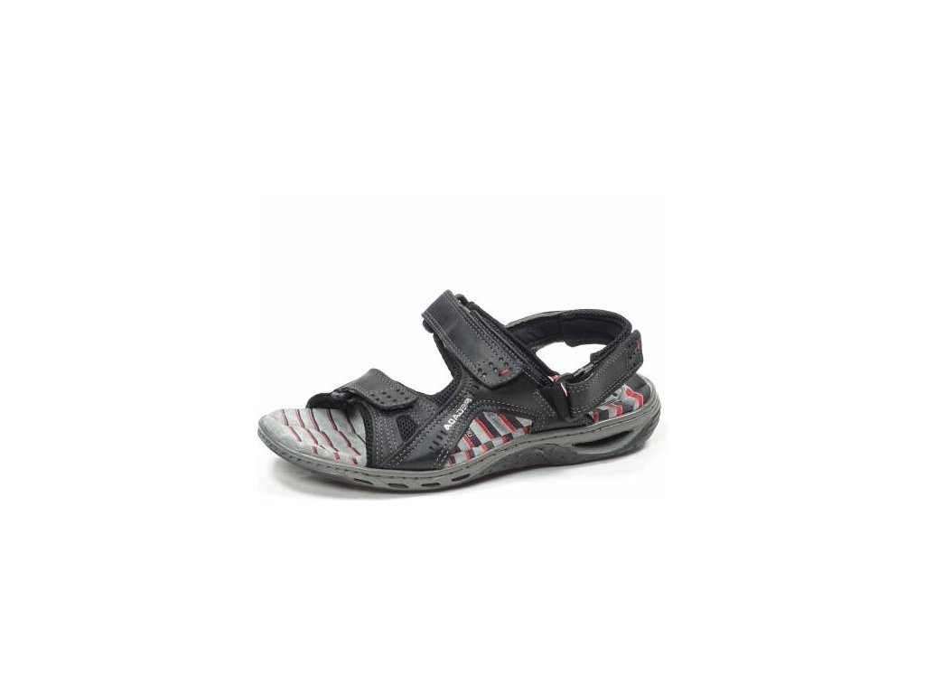 Pánské černé zdravotní sandály s odpruženou patou PE/0031604-06 PEGADA -  SANTÉ - 1obuv