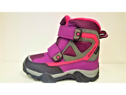 Dívčí zimní nepromokavá teplá sněhule s membránou  na suchý zip DRI -TEX MTJK-18-501