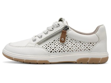 10849 1 damske derovane tenisky se zipem sire h jana 8 23665 44 100 bile