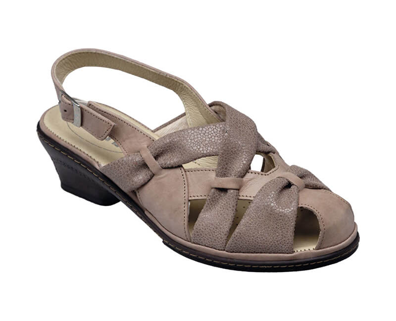 Zdravotní obuv dámská CS/1509 Sand Tabulka dámských velikostí: 42