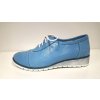 Dámská trendy kožená světle modrá obuv na klínku HUJO P-12/1