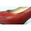 Dámská elegantní červená kožená lodička HUJO C-608C/29